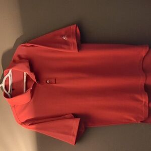 Adidas Climalite - Men's Vibrant Red Polo Shirt Medium